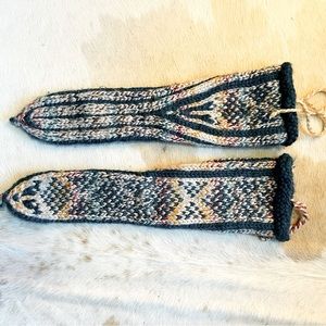 Tribal Wool Slipper Socks